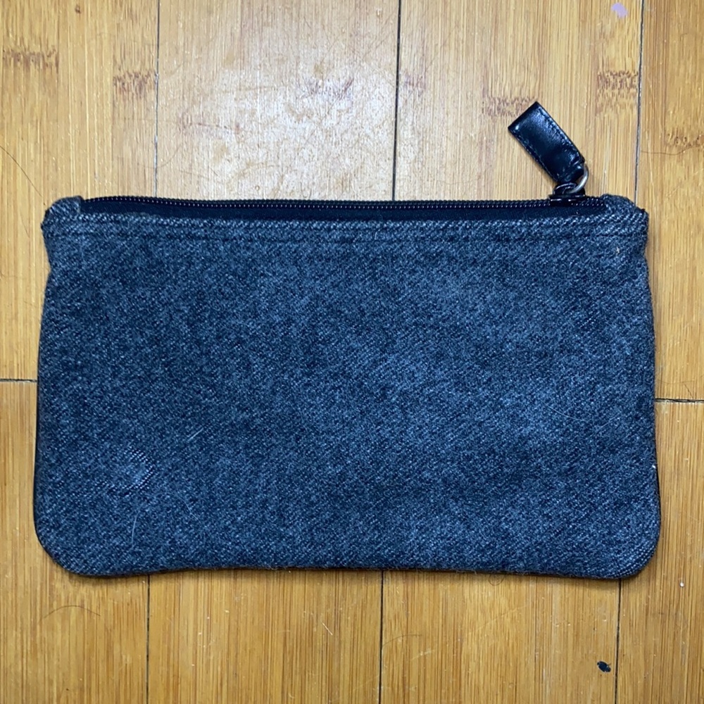 Prada Gray Wool Cosmetic Bag Pouch - Picture 4 of 6